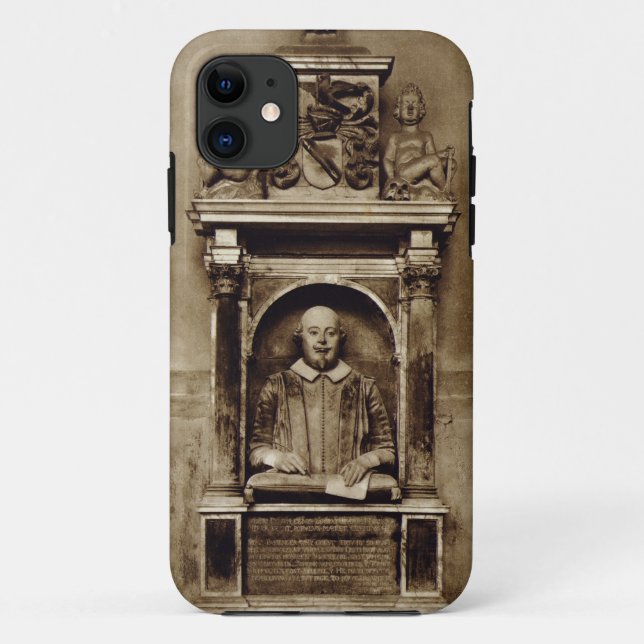 Capa Para iPhone 11 Busto de William Shakespeare (1564-1616) e do (Verso)