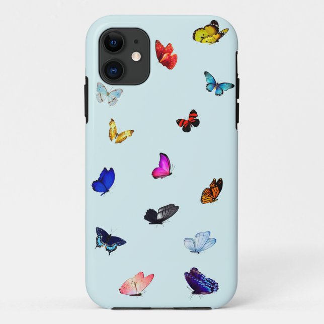 Capa Para iPhone 11 Butterflies iPhone 11 Caso Difícil (Verso)
