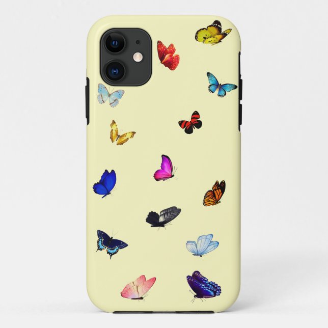Capa Para iPhone 11 Butterflies iPhone 11 Caso Difícil (Verso)