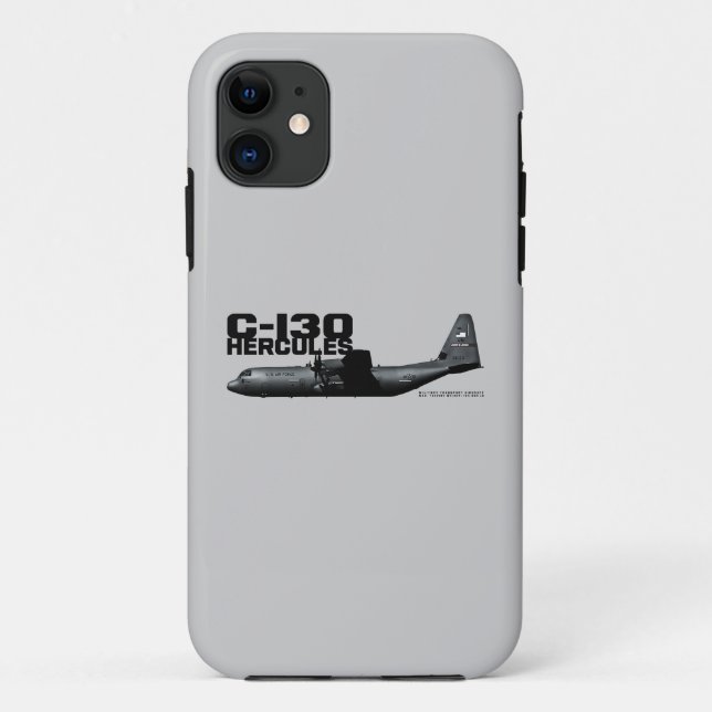 Capa Para iPhone 11 C-130 Hércules (Verso)