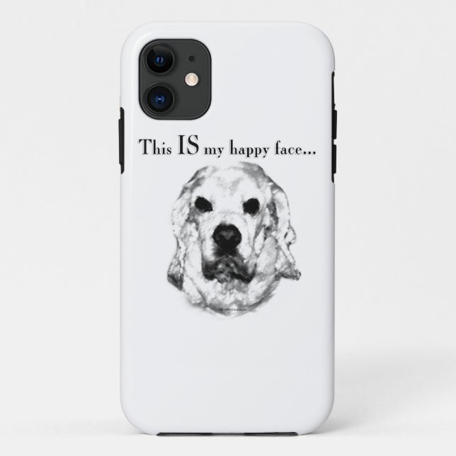 Capa Para iPhone 11 Cabeça Feliz de Cocker Spaniel (Verso)
