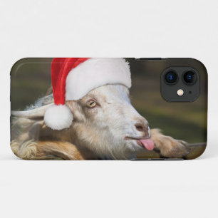 Capa Para iPhone 11 Cabra de Natal