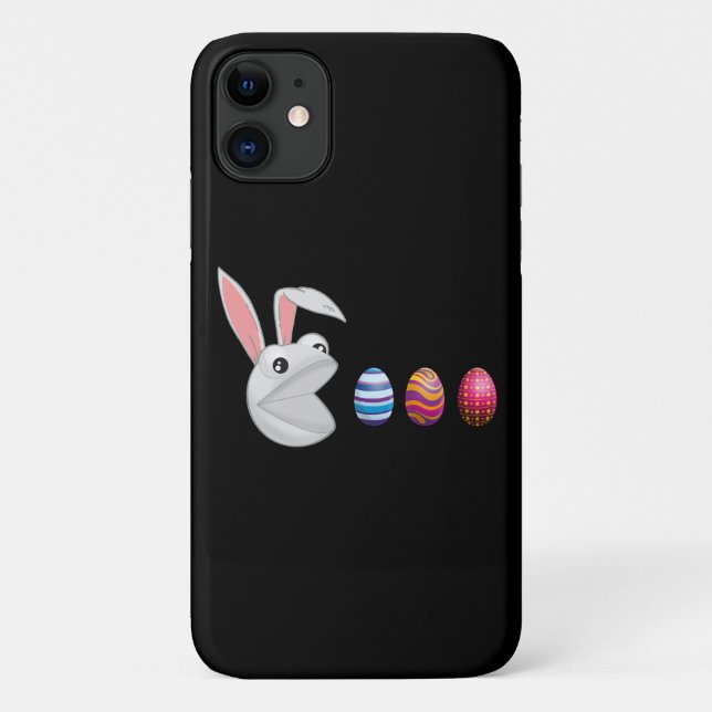 Capa Para iPhone 11 Caça ao Ovo Coelho de Páscoa (Verso)