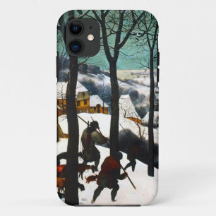 Capa Para iPhone 11 Caçadores na Paisagem da Neve Pieter Bruegel