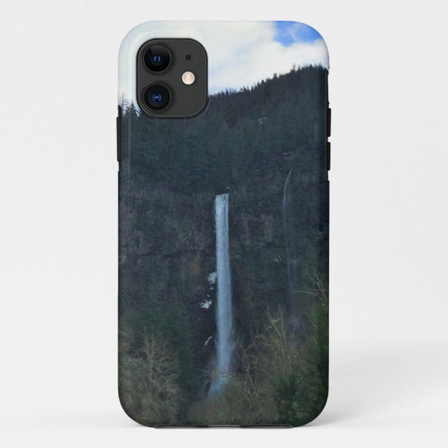 Capa Para iPhone 11 Cachoeira Multnomah, OR (Verso)