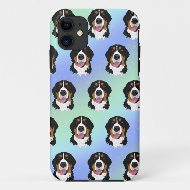 Capa Para iPhone 11 Cachorro da Montanha Bernese (Verso)