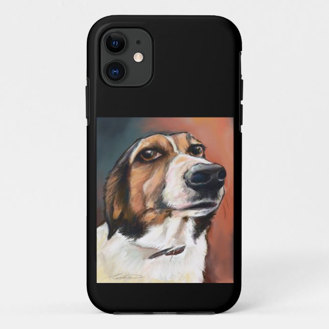 Capa Para iPhone 11 Cachorro de Caça-Cama (Verso)