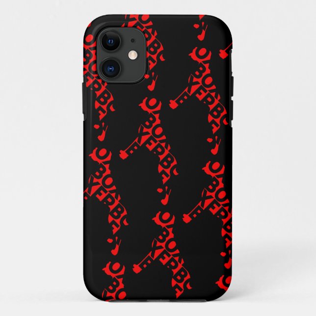 Capa Para iPhone 11 Cachorro de Texto Boxer (Verso)