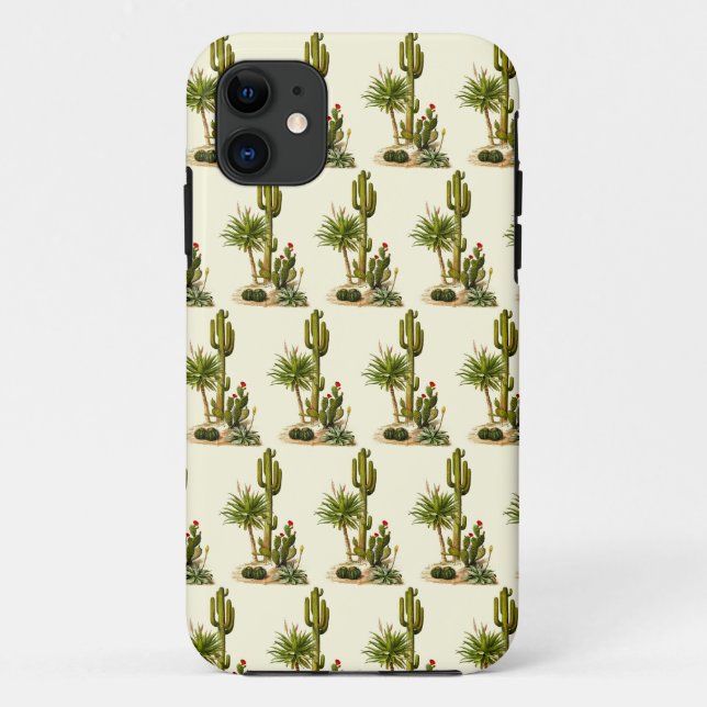 Capa Para iPhone 11 Cactos cacto deserto miragem elegante chique Arizo (Verso)