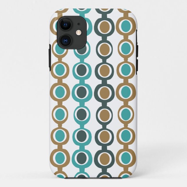 Capa Para iPhone 11 Cadeia Moderna do Século Médio Escuro (Verso)