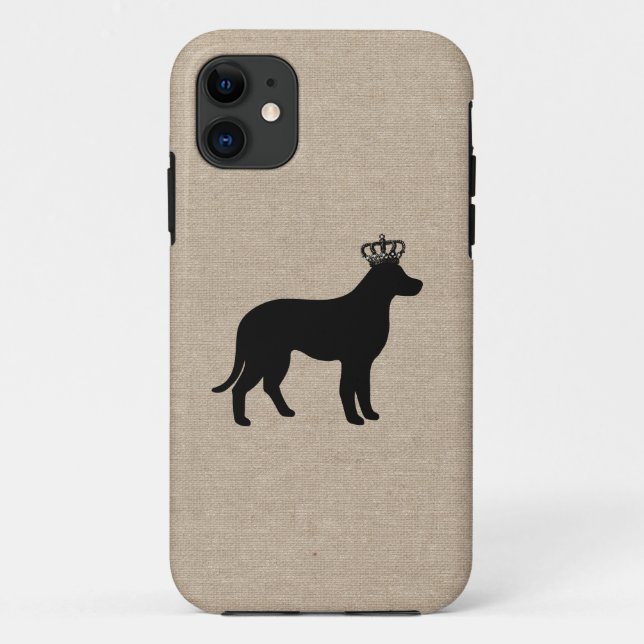 Capa Para iPhone 11 Cães gastos do chique do cão de filhote de (Verso)