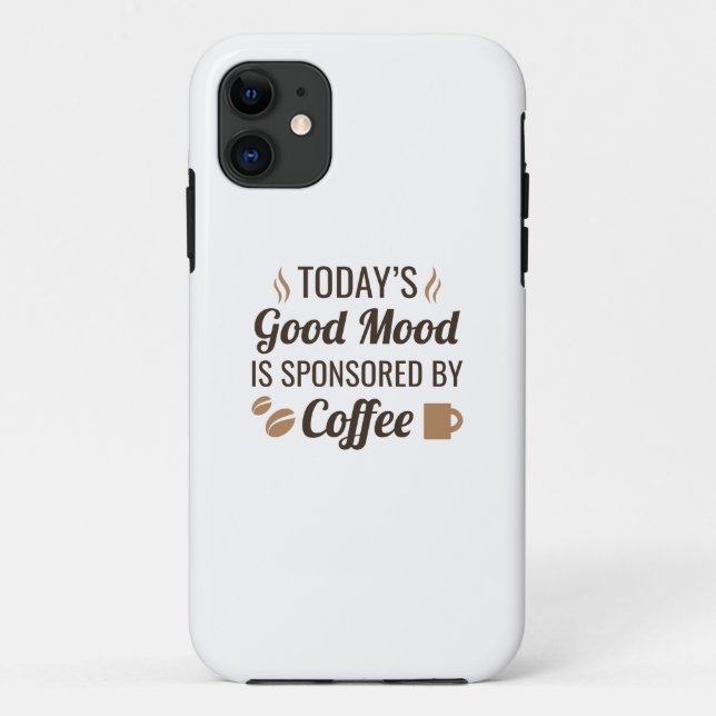 Capa Para iPhone 11 Café de bom humor (Verso)