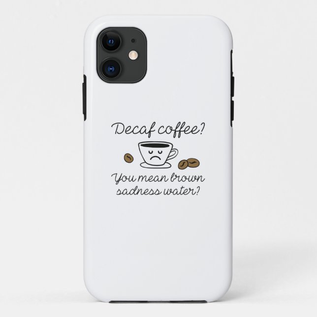 Capa Para iPhone 11 Café Descafeinado (Verso)