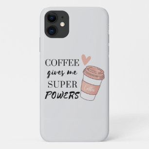 Capa Para iPhone 11 Café me dá super poderes