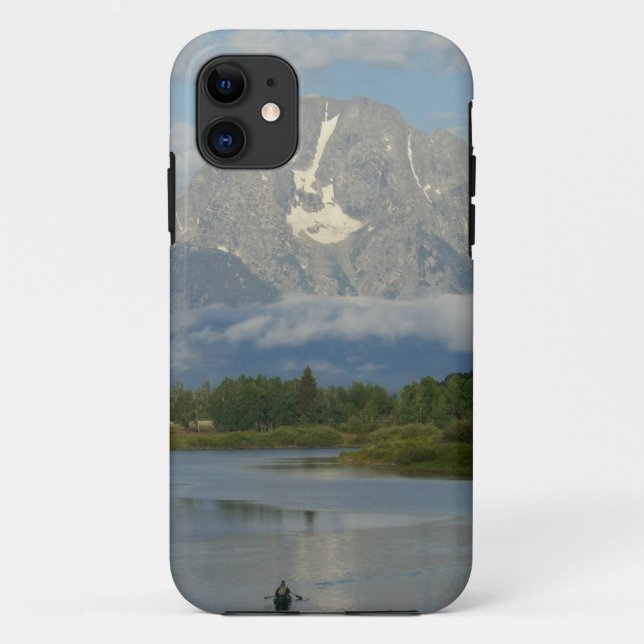 Capa Para iPhone 11 Caiaque no Grand Teton National Park (Verso)