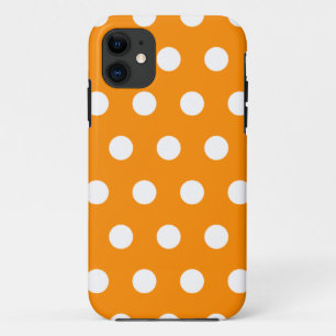 Capa Para iPhone 11 Caixa alaranjada do iPhone 5 das bolinhas