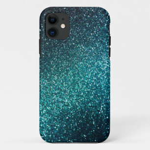 Capa Para iPhone 11 Caixa azul/verde do iPhone 5 do brilho da faísca