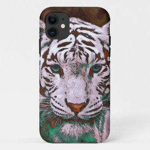 Capa Para iPhone 11 caixa branca do iphone 5 do tigre