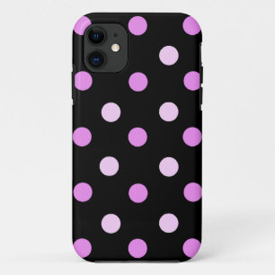 Capa Para iPhone 11 Caixa cor-de-rosa e preta do iPhone 5 da polca