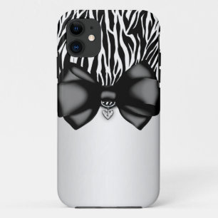 Capa Para iPhone 11 Caixa curvada doce e Sassy do impressão da zebra