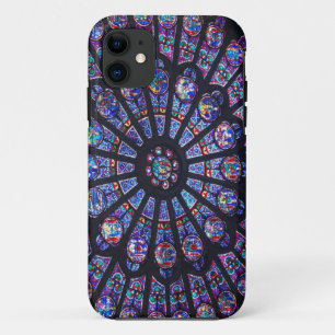 Capa Para iPhone 11 Caixa da janela cor-de-rosa iPhone5 de Notre Dame