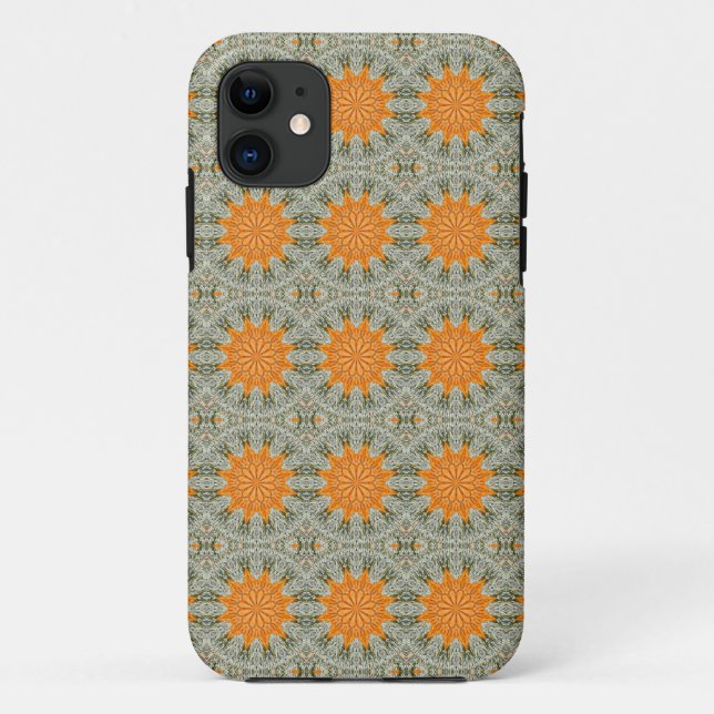 Capa Para iPhone 11 caixa de design de roda geométrica (Verso)