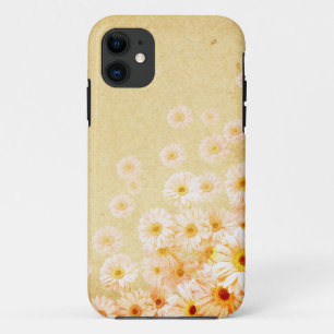 Capa Para iPhone 11 Caixa delicada alaranjada de Iphone 5S da flor