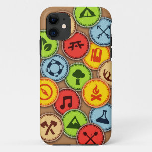 Capa Para iPhone 11 Caixa dos crachás de mérito