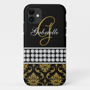 Capa Para iPhone 11 Caixa Dourado preta conhecida do iPhone 5 do