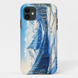 Capa Para iPhone 11 caixa iPhone / iPad de fundo de inverno em aquarel