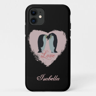 Capa Para iPhone 11 Caixa pessoal do pinguim