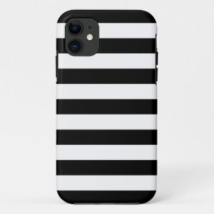 Capa Para iPhone 11 Caixa preto e branco do iPhone 5/5S das listras