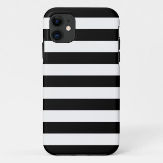 Capa Para iPhone 11 Caixa preto e branco do iPhone 5/5S das listras