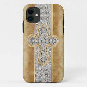 Capa Para iPhone 11 CAIXA transversal do mármore & do cristal de roch