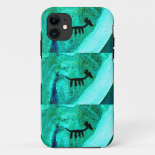 Capa Para iPhone 11 caixa verde da arte da rocha