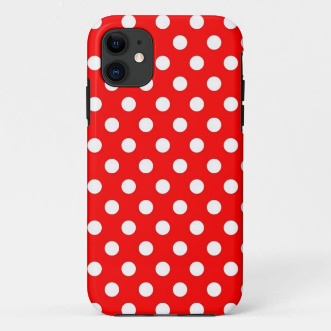 Capa Para iPhone 11 Caixa vermelha e branca retro do iPhone 5s das (Verso)