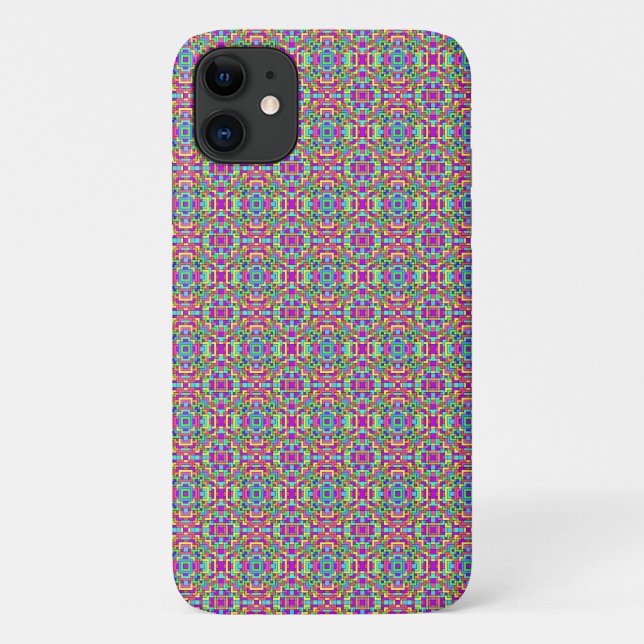 Capa Para iPhone 11 Caleidoscópio elétrico (Verso)
