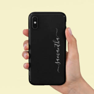 Capa Para iPhone 11 Caligrafia personalizada minimalista escrita à mão