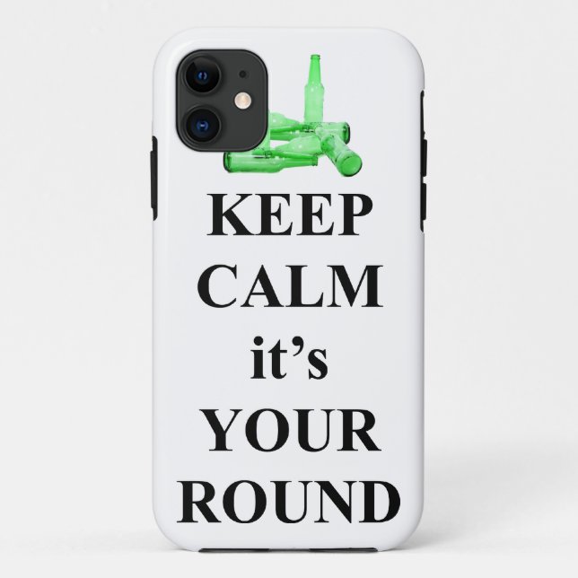 Capa Para iPhone 11 Calma, é a sua rodada (Verso)