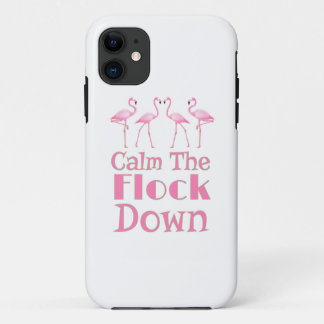 Capa Para iPhone 11 Calma, Flamingo Engraçado.