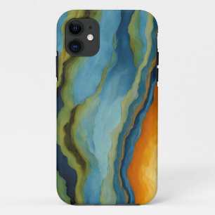 Capa Para iPhone 11 Camadas Fraturadas Horizontais "Estepona"