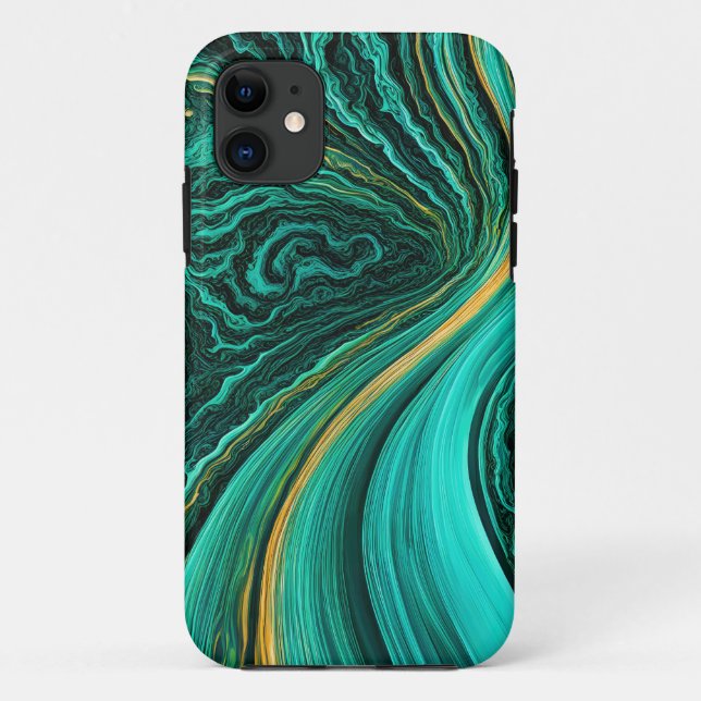 Capa Para iPhone 11 Camadas "Mijas" de safira e sol (Verso)