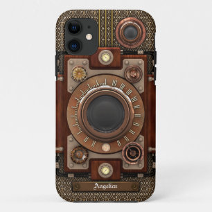 Capa Para iPhone 11 Câmera #1E de Steampunk do vintage (De Luxe!)