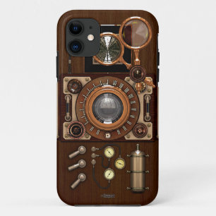 Capa Para iPhone 11 Câmera de Steampunk TLR do vintage