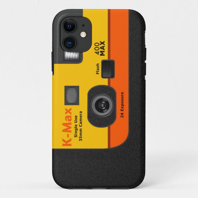 Capa Para iPhone 11 Câmera descartável - laranja I5 (Verso)