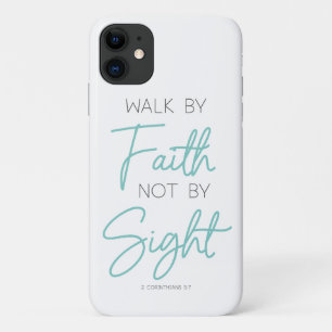 Capa Para iPhone 11 Caminhada por Fé Não pela Visão 2 Corinthians 5:7