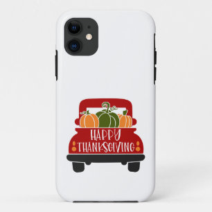 Capa Para iPhone 11 Caminhão de Ação de Graças