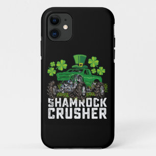 Capa Para iPhone 11 Caminhão de Dia de São Patrício do Xamrock Crusher
