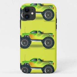 Capa Para iPhone 11 Caminhão monstro no verde limão