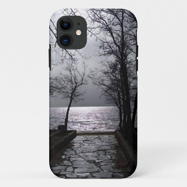 Capa Para iPhone 11 Caminho até o lago Tahoe (Verso)